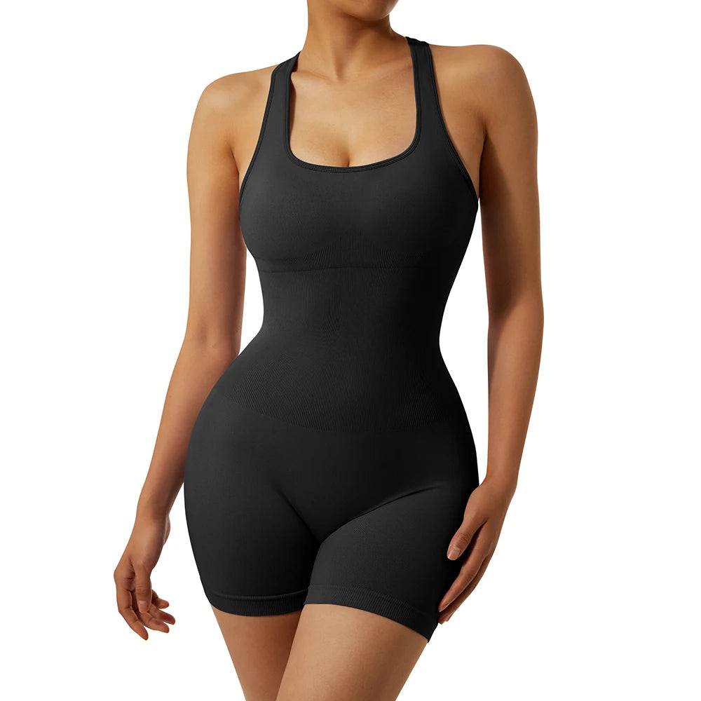 2024 Jumpsuits Women Yoga Shorts Female Sleeveless Sport Romper Bodysuits Summer Yoga Playsuits Skinny Gym Fitness Outfits