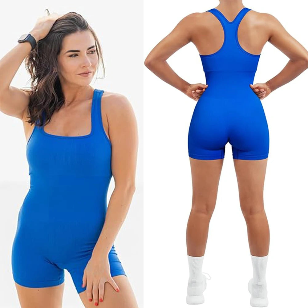 Seamless Bodysuiyts for Women  Contracted Tummy Control Rompers Sexy Sleeveless Backless  Yoga Sets Jumpsuits Women's Clothings