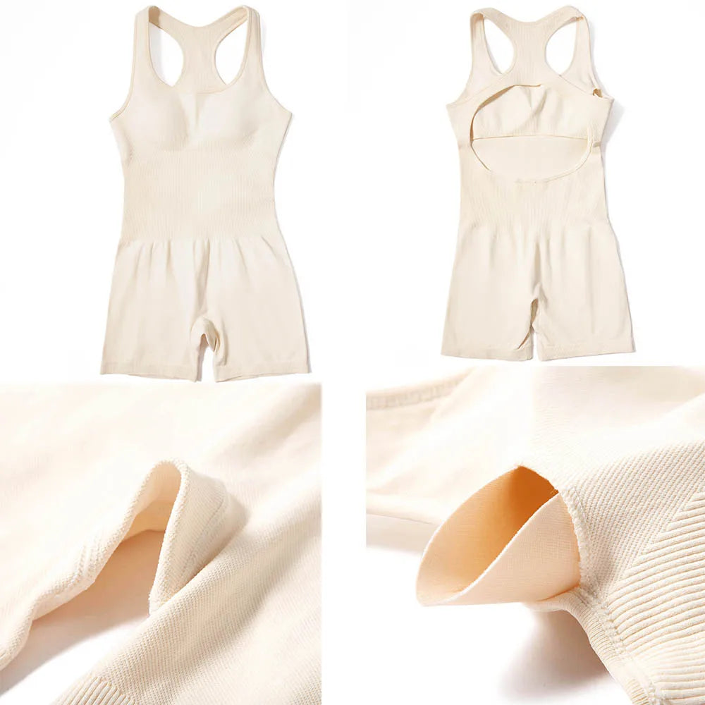 2024 Jumpsuits Women Yoga Shorts Female Sleeveless Sport Romper Bodysuits Summer Yoga Playsuits Skinny Gym Fitness Outfits